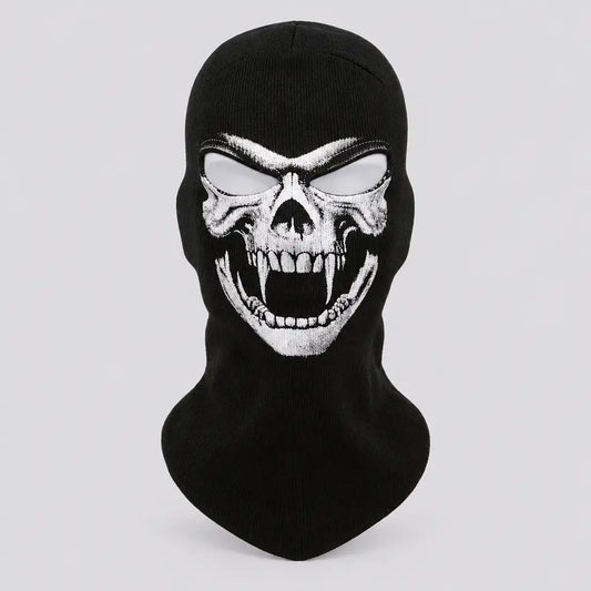 EKON Fanged Skull Knit Balaclava