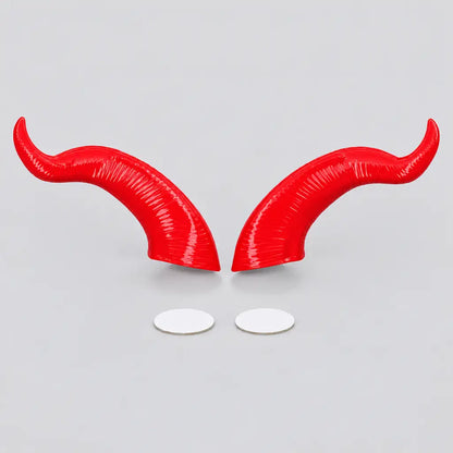 EKON Curved Devil Helmet Horns - 2 Piece Set