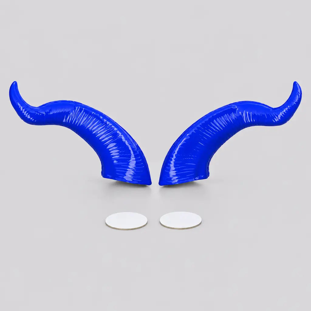 EKON Curved Devil Helmet Horns - 2 Piece Set