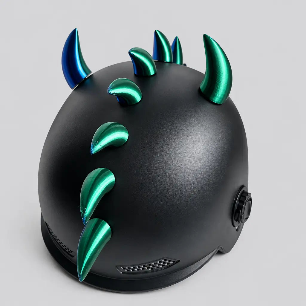 EKON Iridescent Demon Helmet Horn Set