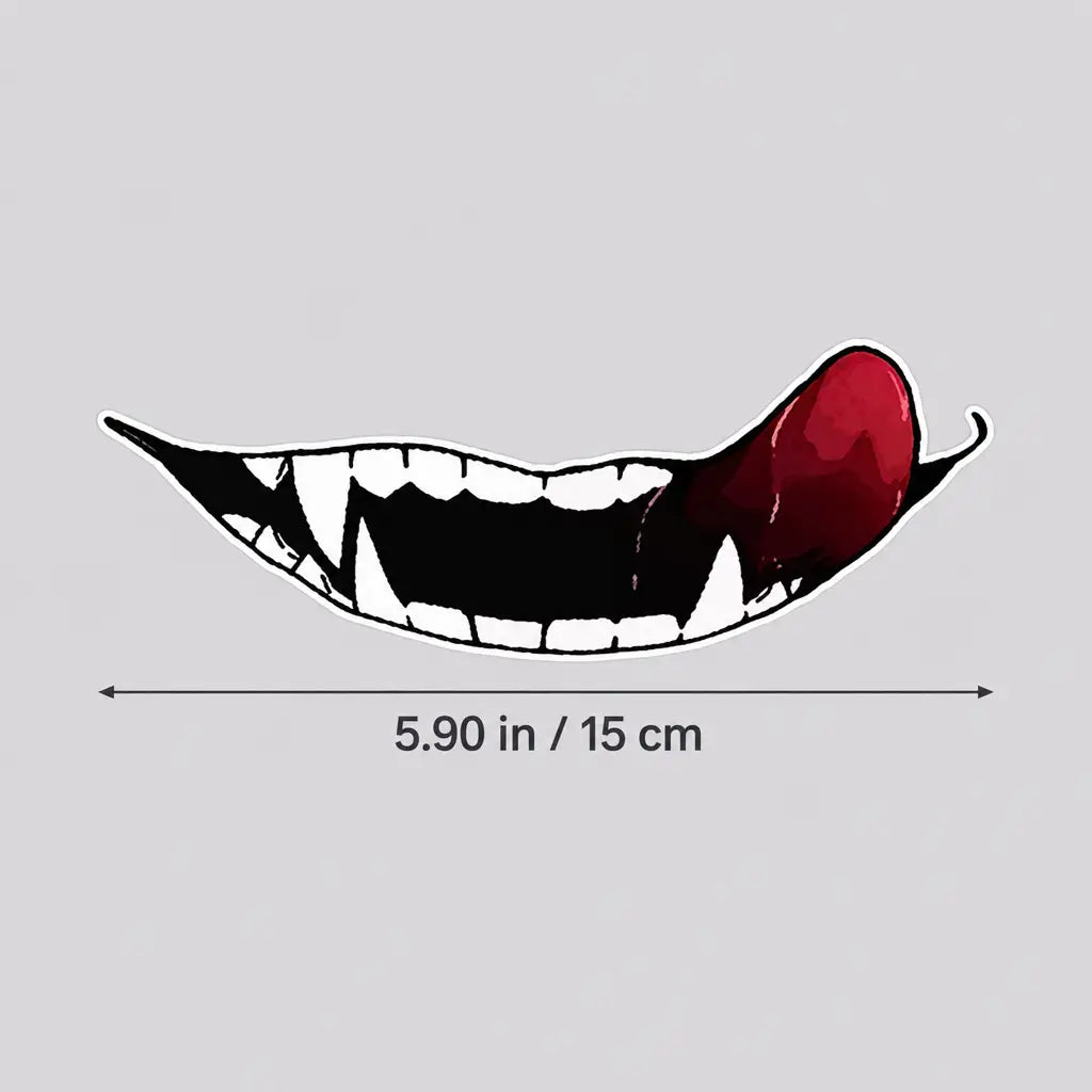 EKON Evil Grin Helmet Decal