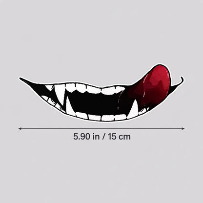 EKON Evil Grin Helmet Decal