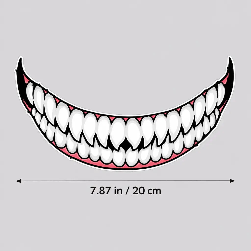 EKON Evil Grin Helmet Decal