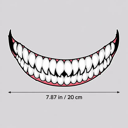 EKON Evil Grin Helmet Decal