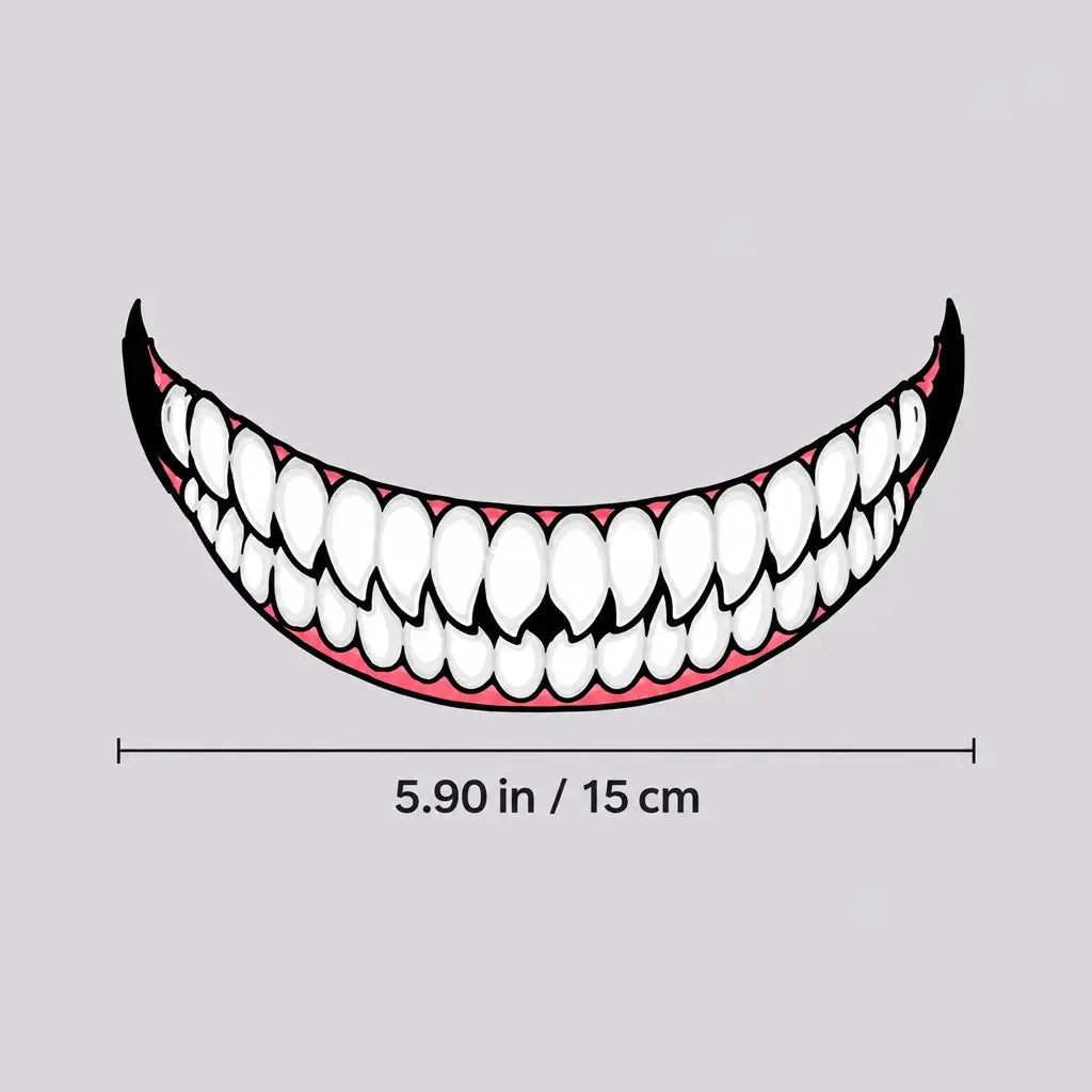 EKON Evil Grin Helmet Decal
