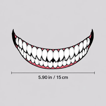 EKON Evil Grin Helmet Decal