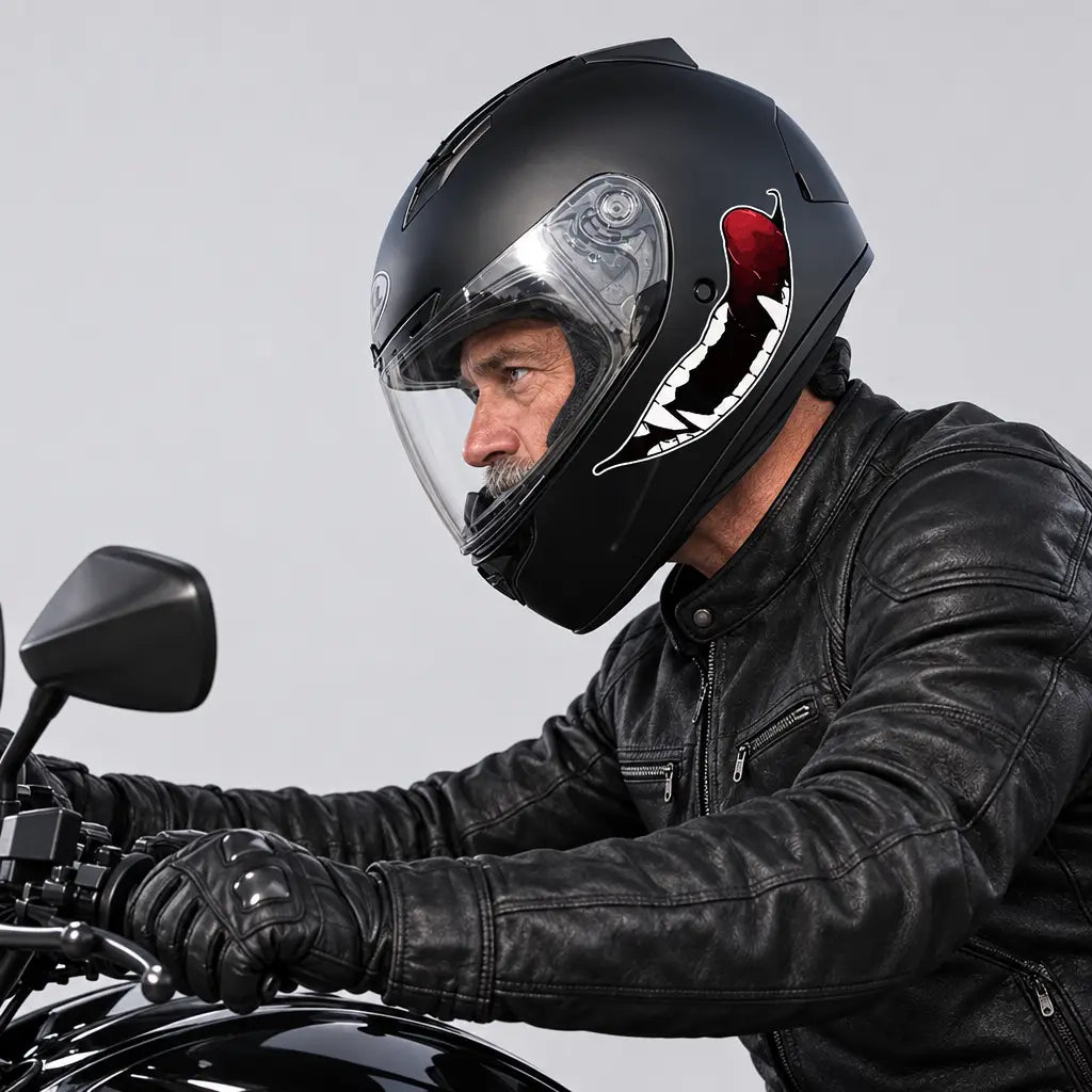 EKON Evil Grin Helmet Decal