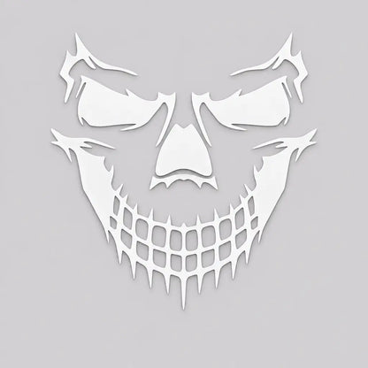 EKON Grinning Skull Helmet Decal