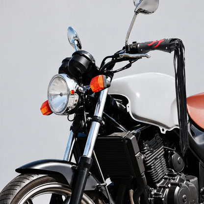 EKON Flame Fringe Motorcycle Grip & Lever Covers