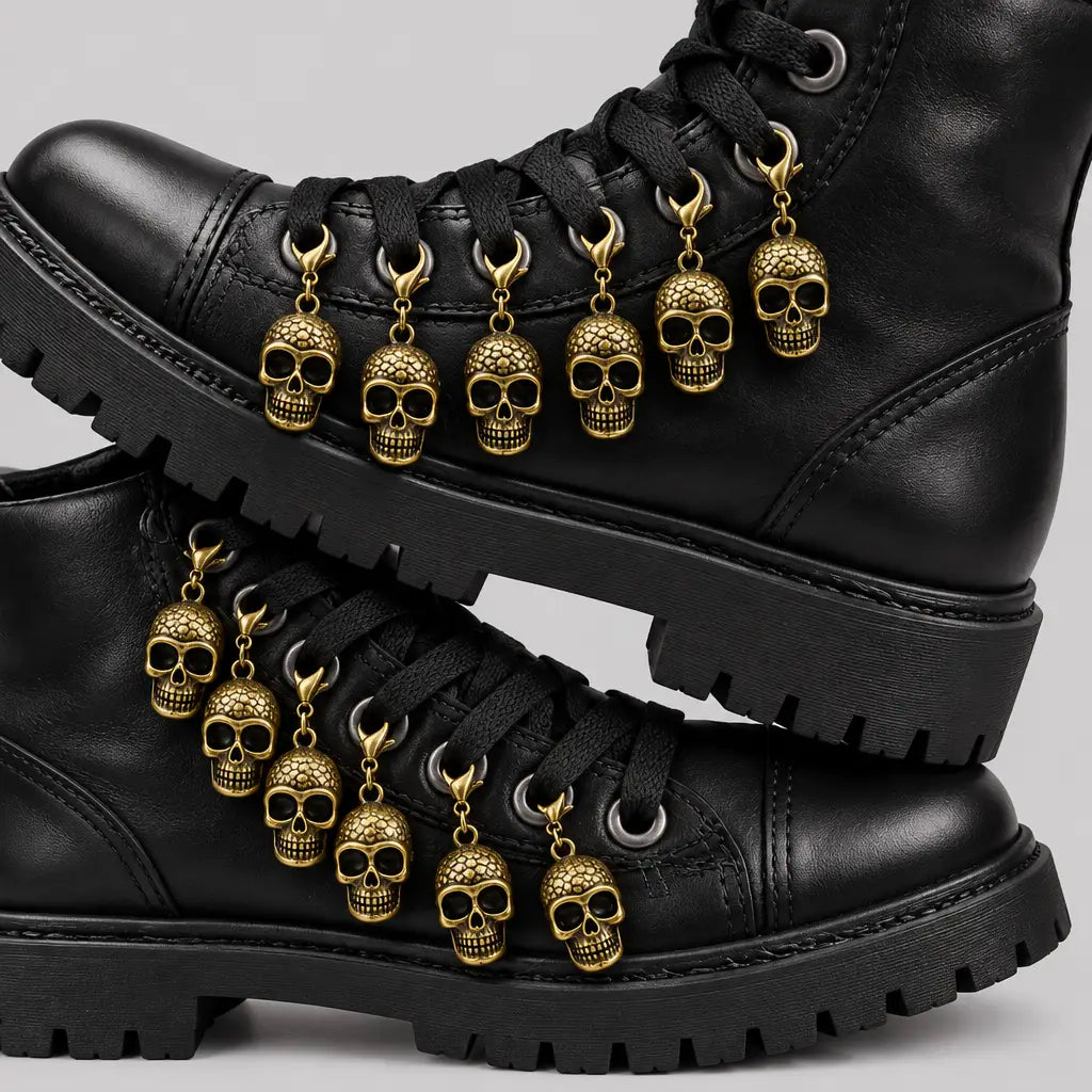 EKON Skull Shoe Charms - 12 Piece Set