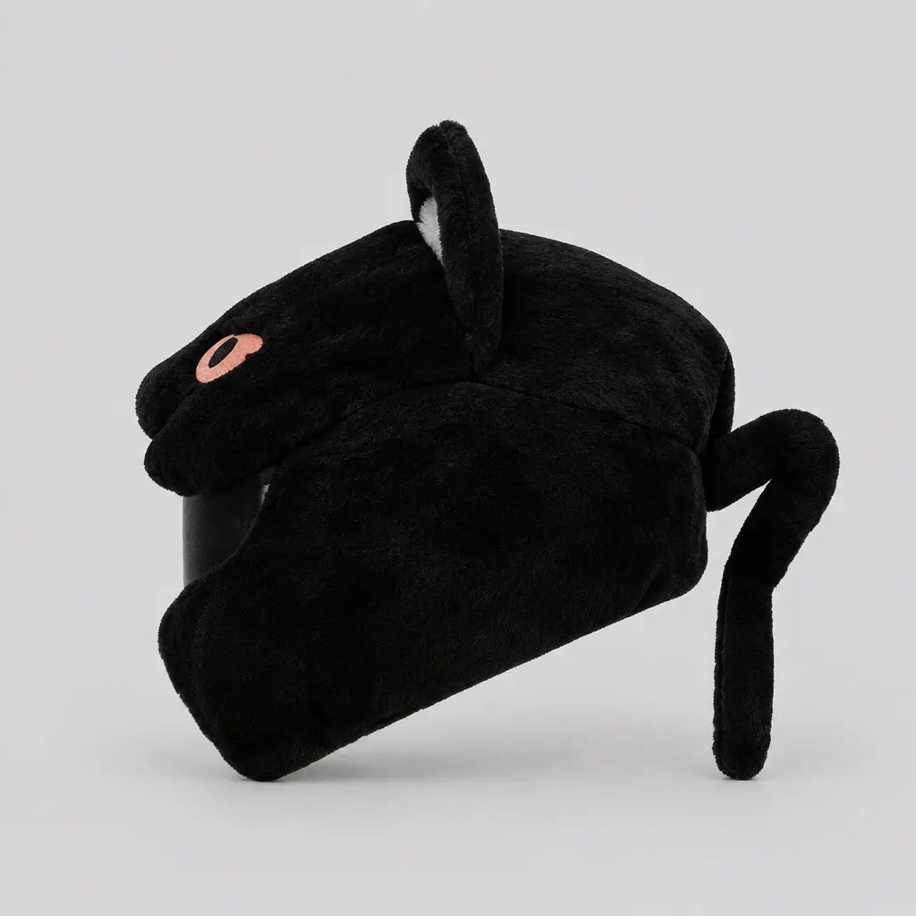 EKON Green-Eye Cat Plush Helmet Cover