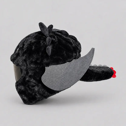 EKON Black Dragon Plush Helmet Cover