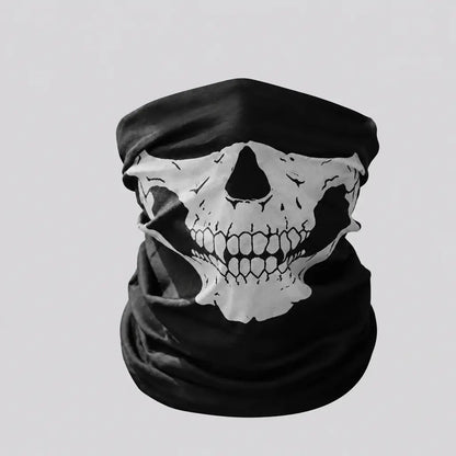 EKON Skull Neck Gaiter White
