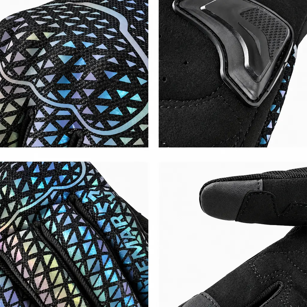 EKON Prism Reflective Touchscreen Riding Gloves