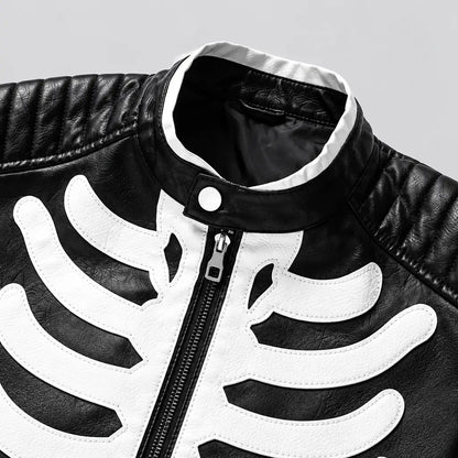 EKON Skeleton Biker Jacket