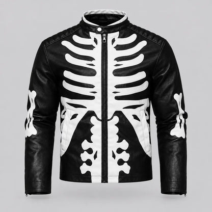 EKON Skeleton Biker Jacket