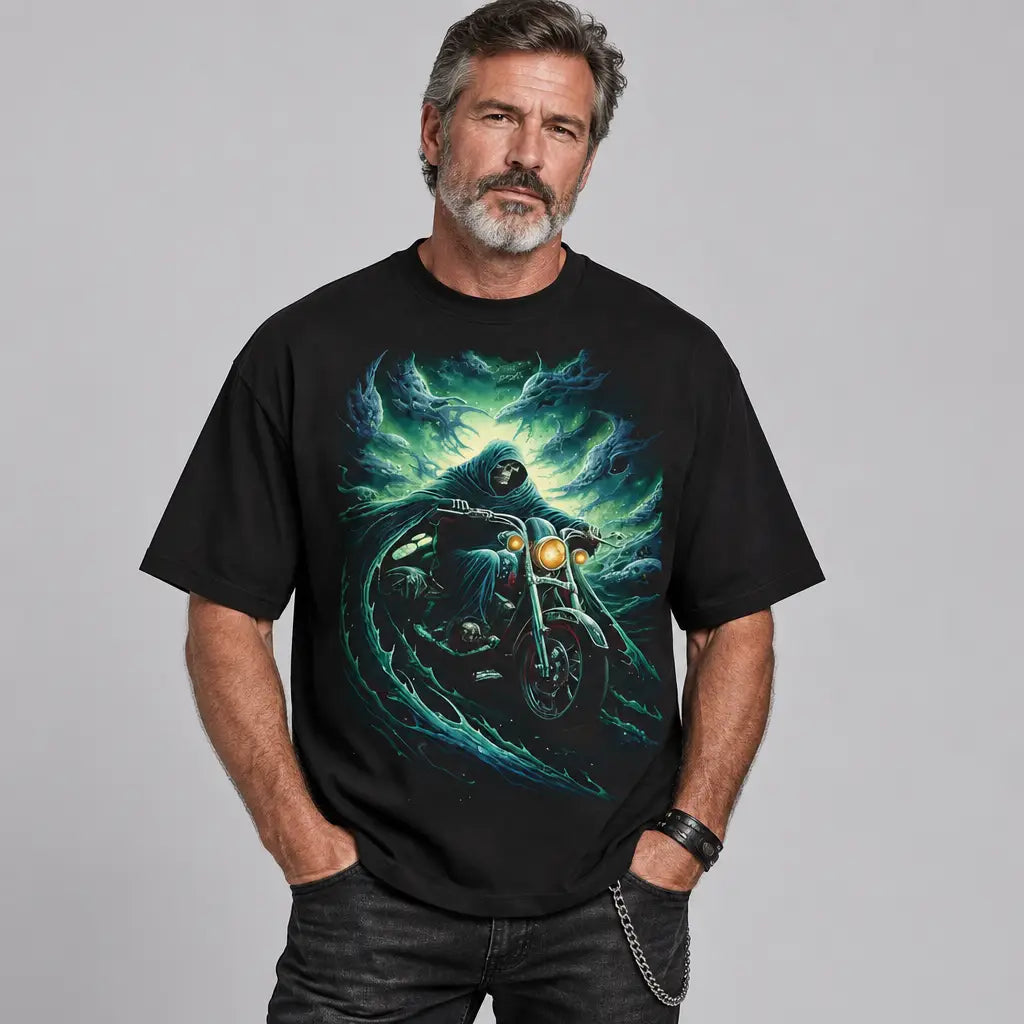 EKON Midnight Reaper Biker T-Shirt