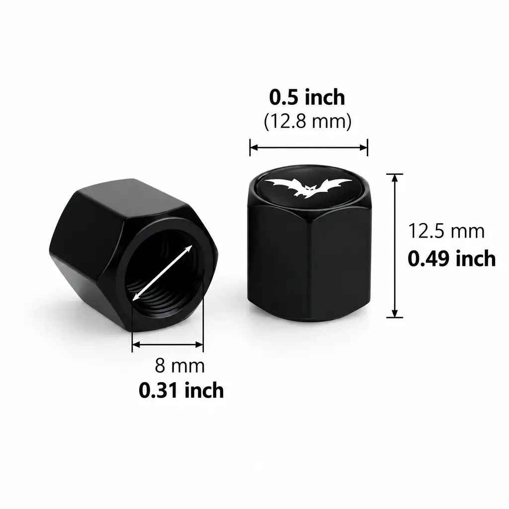 EKON Vampire Bat Tire Valve Caps
