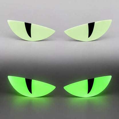 EKON Glow Devil Eye Motorcycle Decals Black Pupils