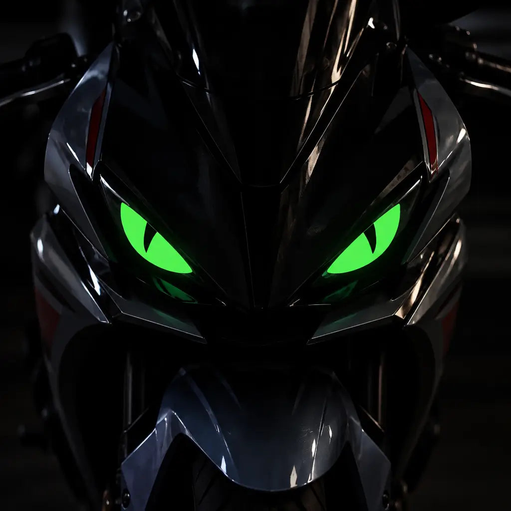EKON Glow Devil Eye Motorcycle Decals