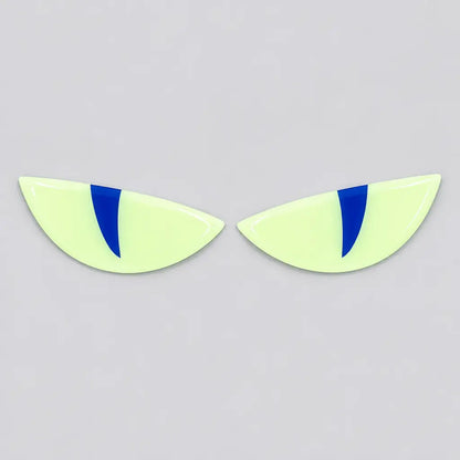 EKON Glow Devil Eye Motorcycle Decals Blue Pupils