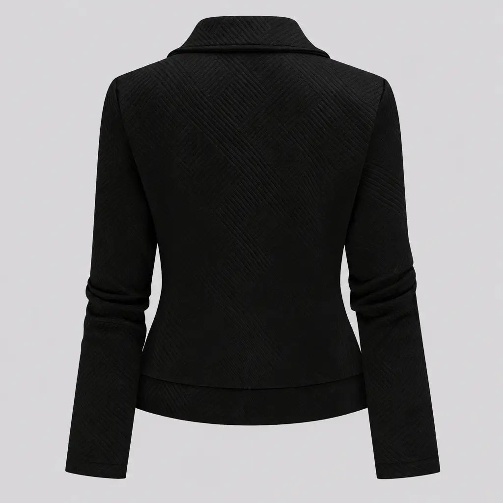EKON Textured Moto Zip Jacket