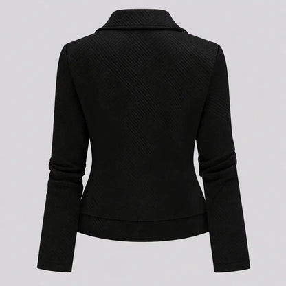 EKON Textured Moto Zip Jacket