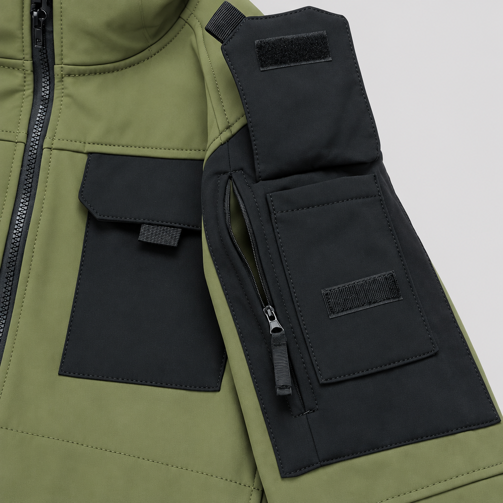 EKON Multi-Pocket Hooded Jacket