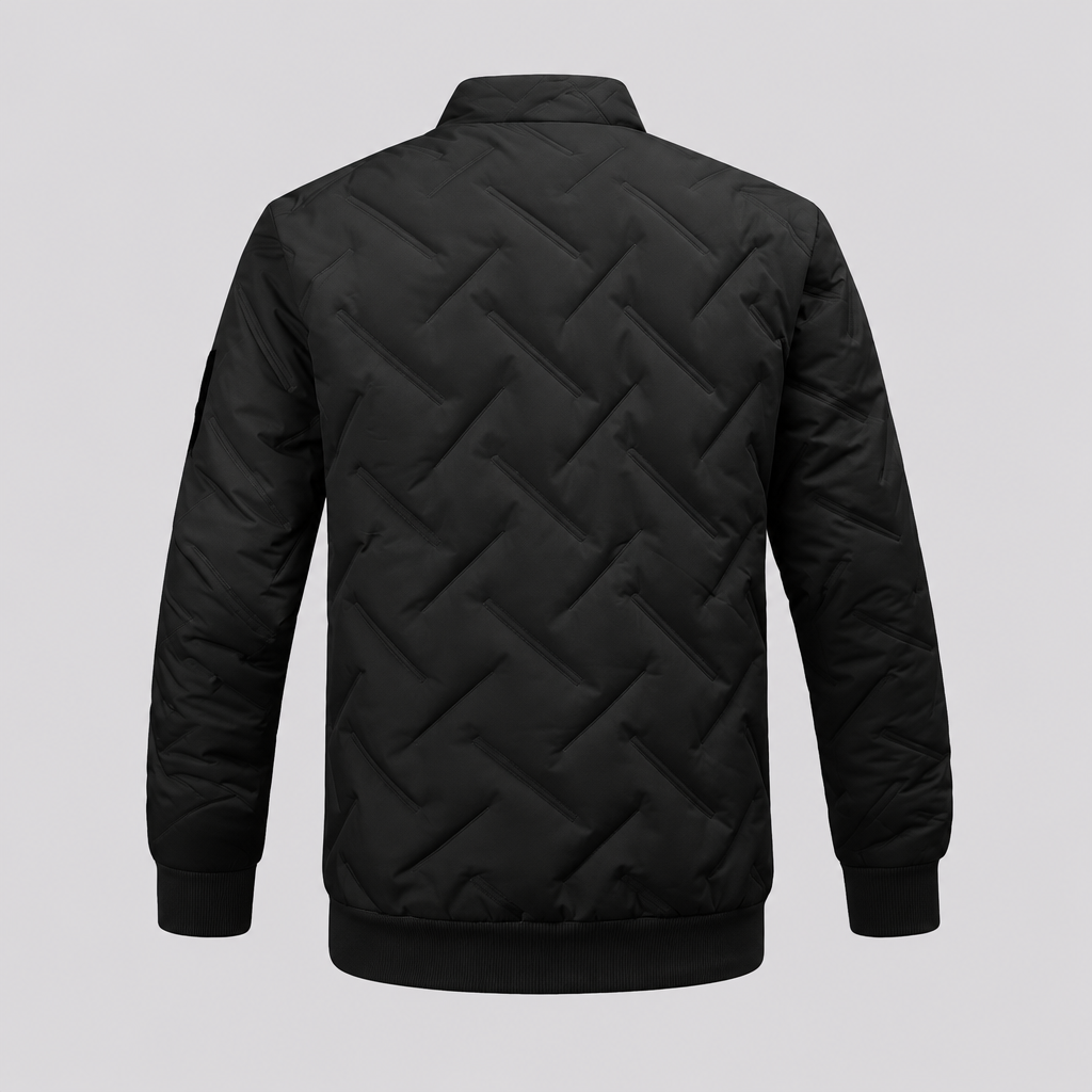 EKON Diagonal Texture Zip Jacket