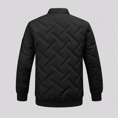 EKON Diagonal Texture Zip Jacket