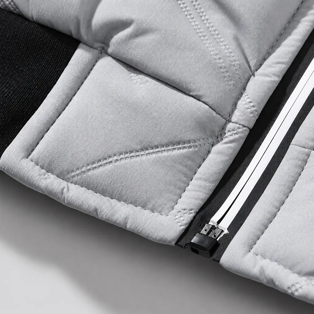 EKON Diagonal Texture Zip Jacket