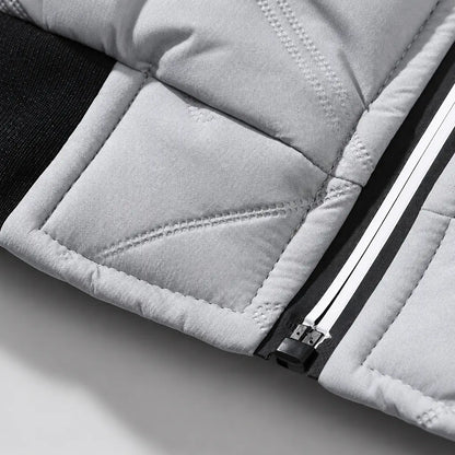 EKON Diagonal Texture Zip Jacket