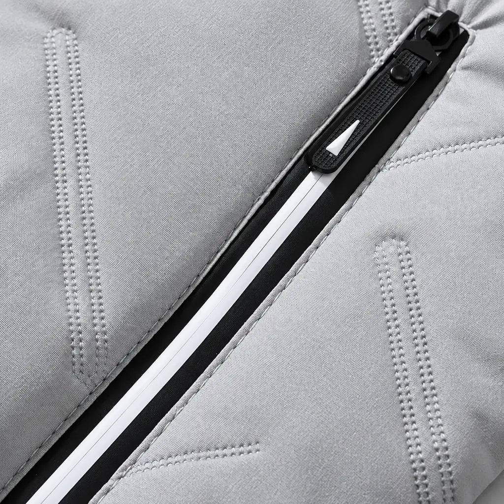 EKON Diagonal Texture Zip Jacket