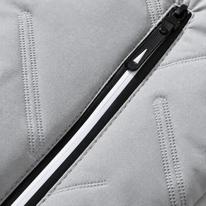 EKON Diagonal Texture Zip Jacket