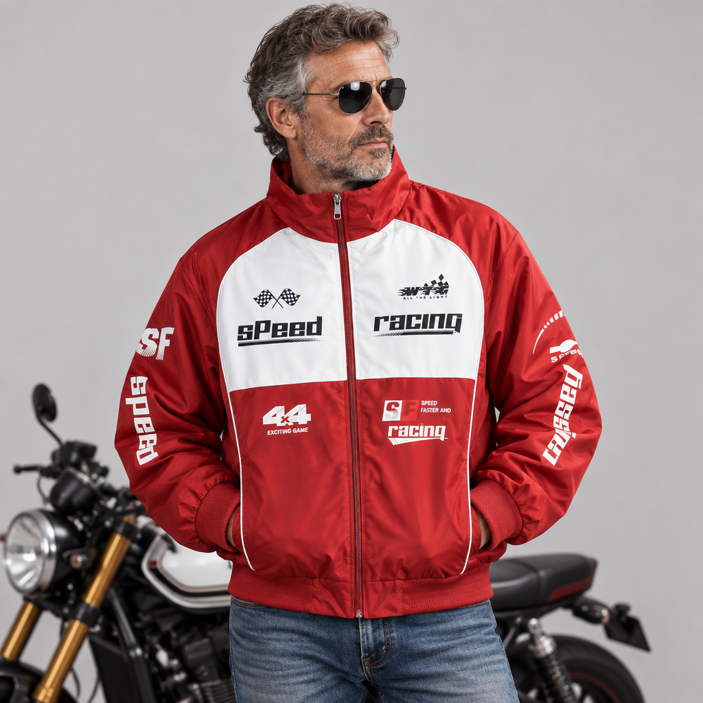 EKON Colorblock Racing Jacket