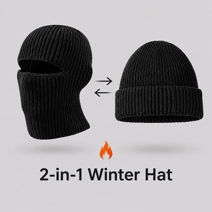 EKON Convertible Winter Beanie & Face Cover