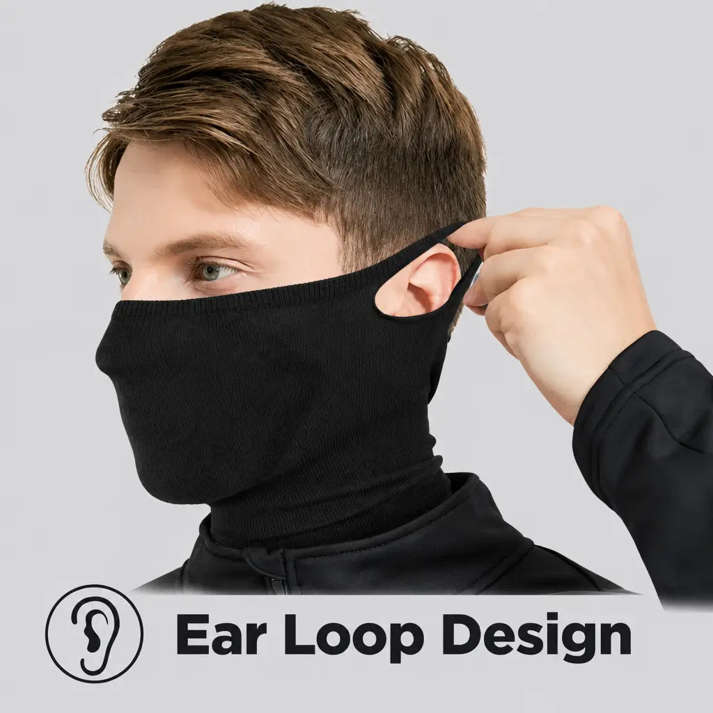 EKON Ear-Loop Riding Face Cover