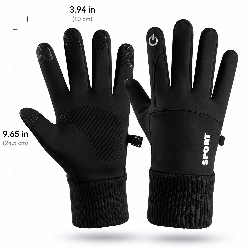 EKON Sport Grip Touchscreen Winter Gloves