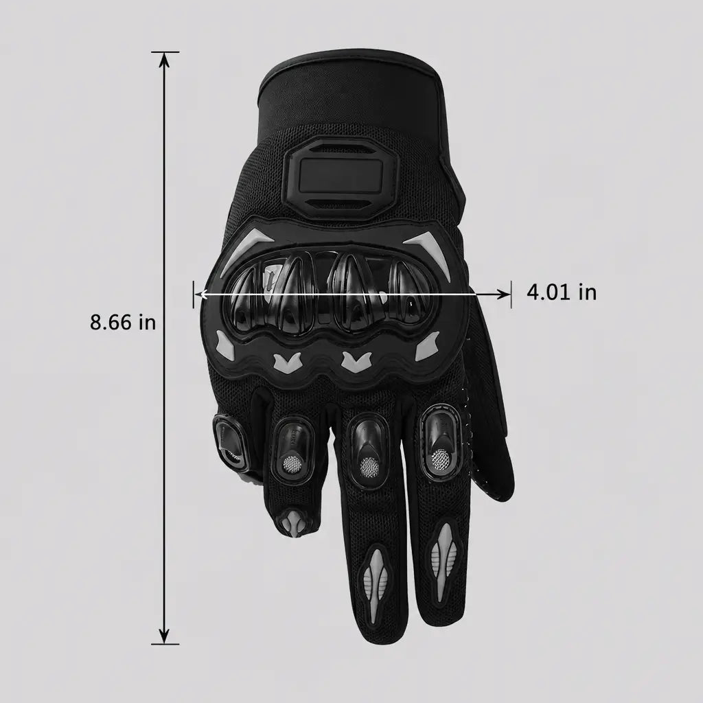 EKON Ventilated Knuckle Riding Gloves