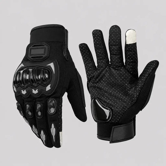 EKON Ventilated Knuckle Riding Gloves Black