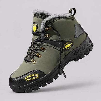 EKON Plush-Lined High-Top Outdoor Boots Green