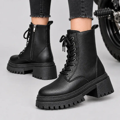 EKON Rebel Plush-Lined Platform Boots