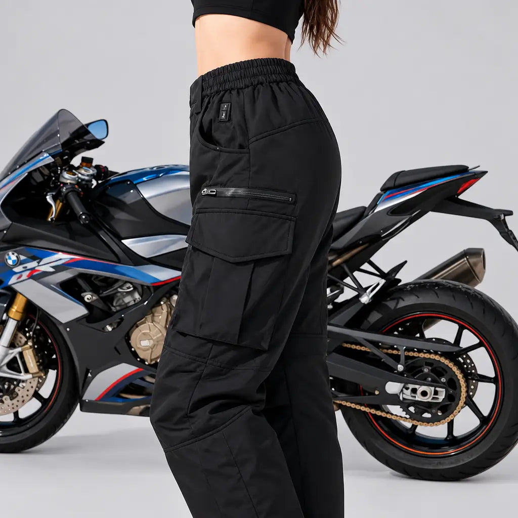 EKON HeatRide USB Heated Motorcycle Cargo Pants