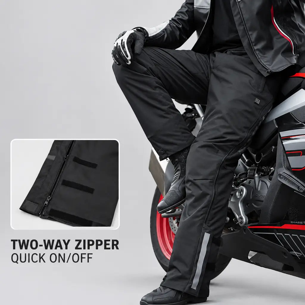EKON Armored ThermoRide Heated Motorcycle Overpants