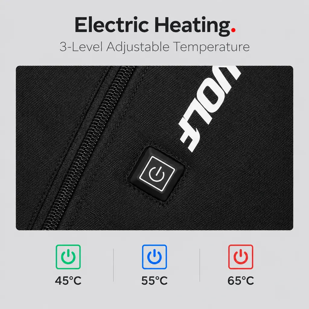 EKON Heated Motorcycle Overpants with Knee Armor