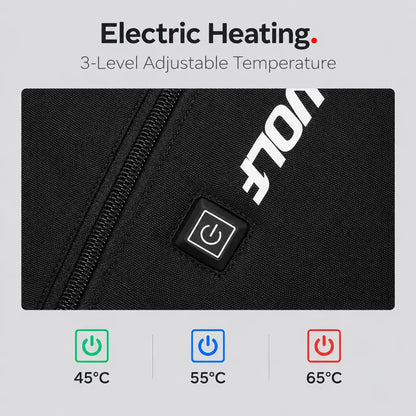 EKON Heated Motorcycle Overpants with Knee Armor