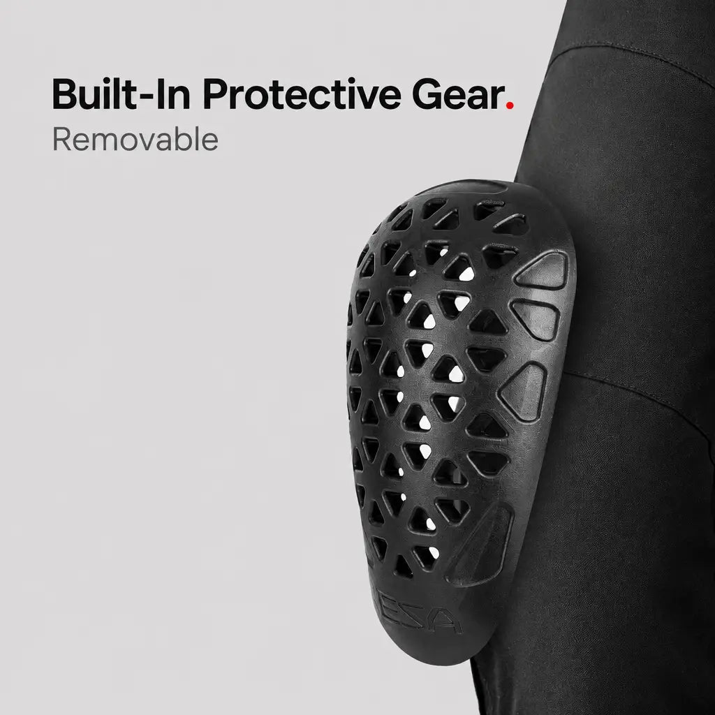 EKON Heated Motorcycle Overpants with Knee Armor