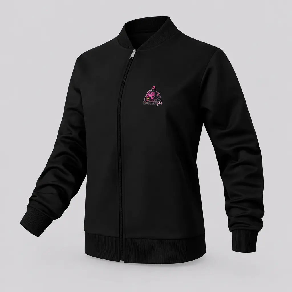 EKON Pink Rider Graphic Zip-Up Jacket