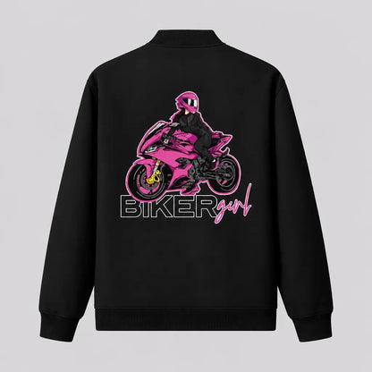 EKON Pink Rider Graphic Zip-Up Jacket