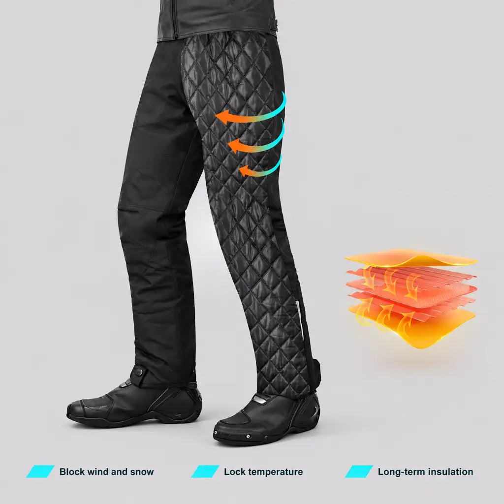 EKON FrostRide Armored Winter Motorcycle Pants